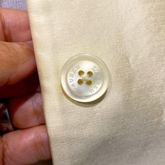 Ralph Lauren 💯% Silk Champagne Blazer / Jacket |Size 6 - Picture 9 of 12